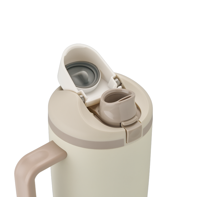 FreeSip® Tumbler - 40oz / Lightly Toasted / Stainless Steel