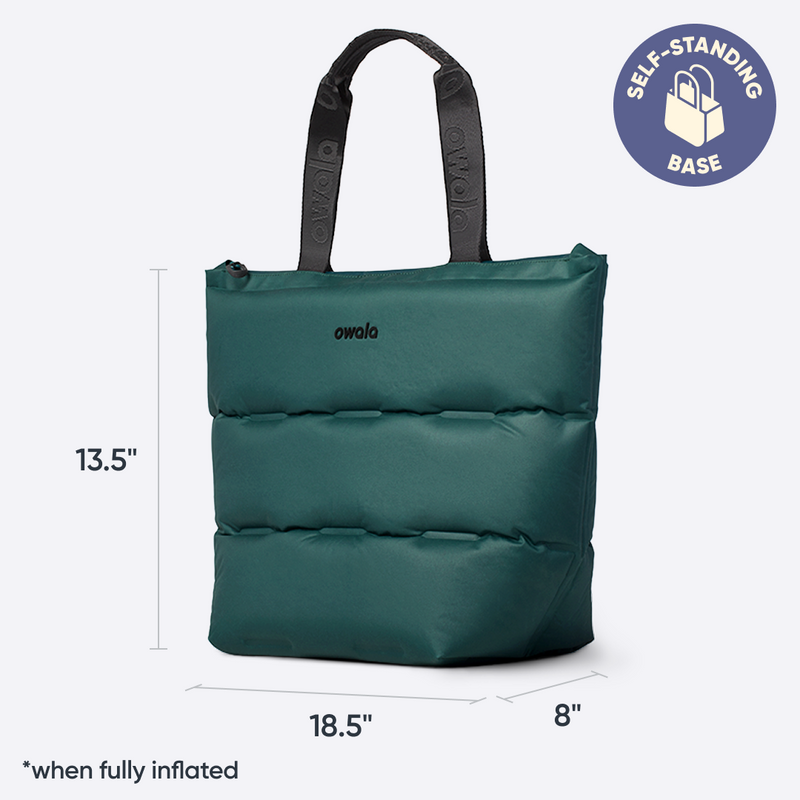 The Puffer Insulated Tote - Polyester / Fern Fresh