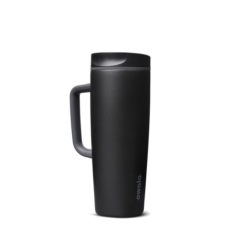 SmoothSip® Slider with Handle - Very, Very Dark / 24oz / Ceramic