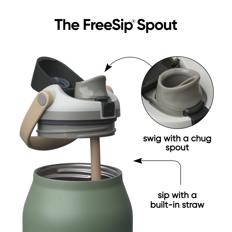 FreeSip® Sway - 64oz / Greenhouse / Stainless steel
