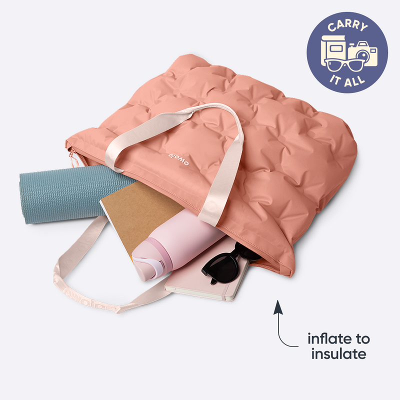 The Cloud Insulated Tote - Polyester / Rosewood