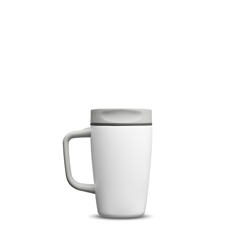 SmoothSip® Slider with Handle - Shy Marshmallow / 12oz / Stainless Steel