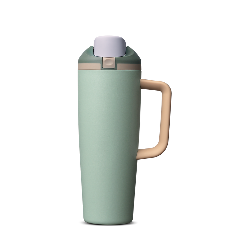 FreeSip® Tumbler - 30oz / Eucalyptus / Stainless Steel